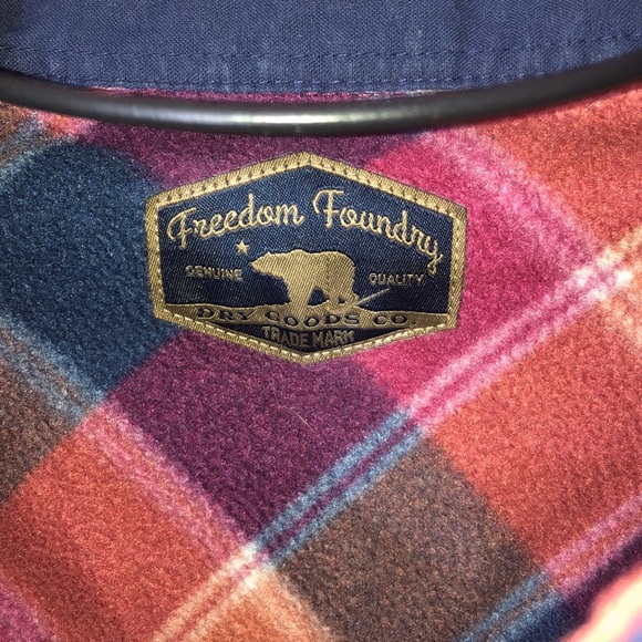 Freedom foundry flannel men’s shirt fleece size large colorful men’s fla… - Picture 5 of 7